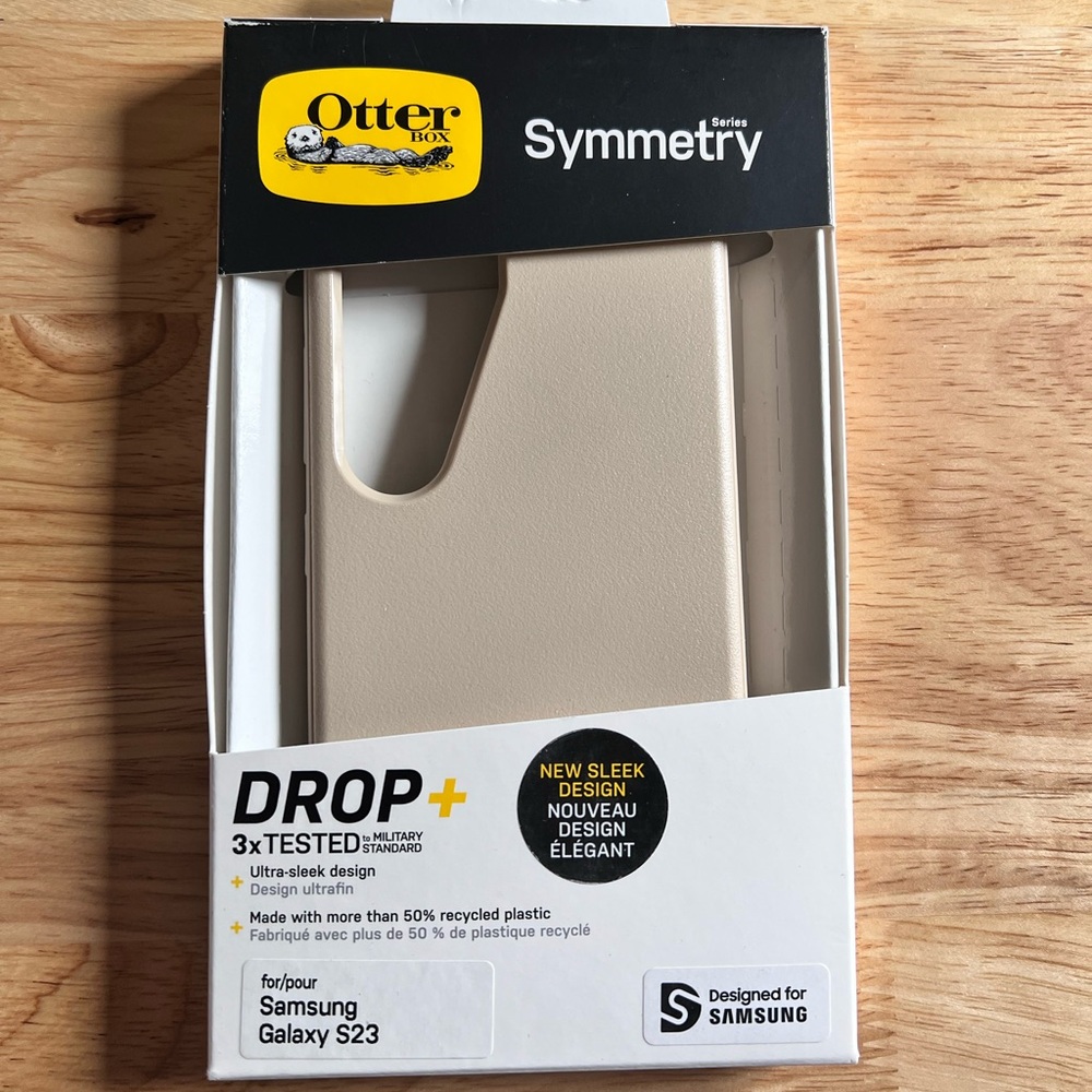 OtterBox Symmetry Beige Case for Samsung Galaxy S23